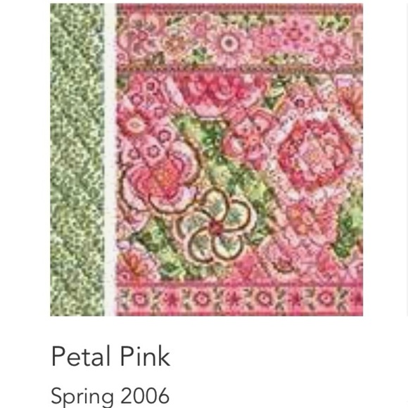 Vintage VERA BRADLEY Petal Pink 2006 Checkbook Cover Y2K Green Floral - Picture 9 of 9